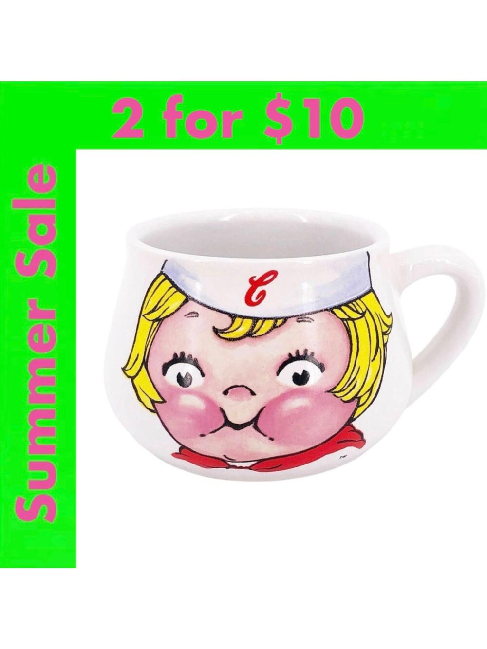 Campbells soup mug 90s 1990s vintage SALE